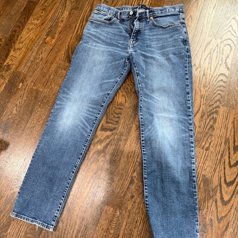 Gap Men's Classic Straight Blue Denim Jeans 32 X 30